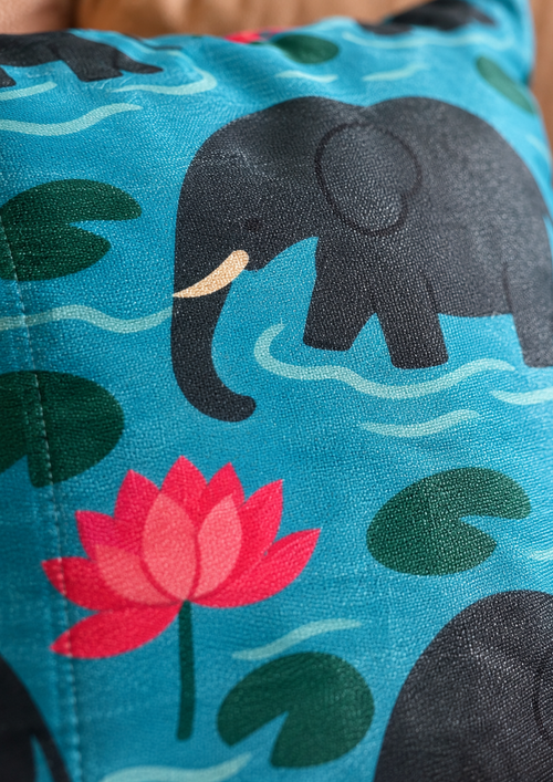 Elephant Print Cushion Cover 20x20 Inch