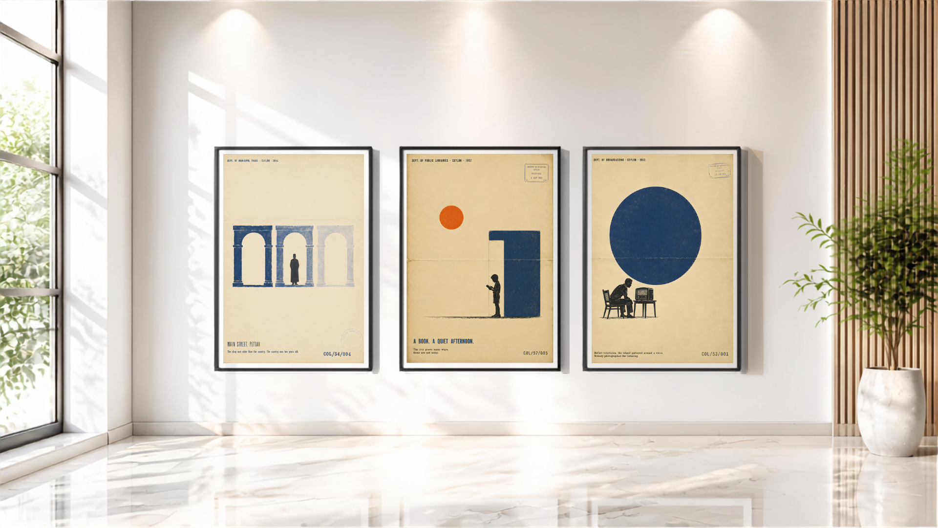 Ceylon, Framed